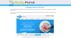 Desktop Screenshot of clinicaltrial-portal.com