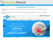 Tablet Screenshot of clinicaltrial-portal.com